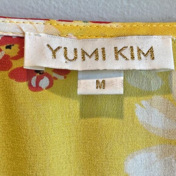 Anthro Yumi Kim Silk Floral Wrap Blouse - size Medium - Picture 4 of 6